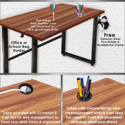 iceberg belgium Engineered Wood Computer Desk image 5