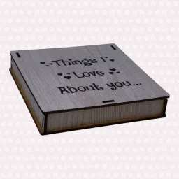 14 Reasons I love About You Message Box Gift For Anniversary Birthday Greeting Card-10