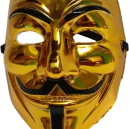 joker/Comali Face Mask/prank mask for Kids and adult | Pack of 1 | (Gold Color)-image-27