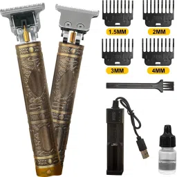 Pick Ur Needs Rechargeable T-Blade Hair Trimmer Cordless Electric Shaver Beard Grooming Kit 120 minRuntime 1 Length Settings-17