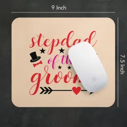 LASTWAVE Stepdad Of The Groom, Anti-Slip Rubber Base & Smooth Mouse Control Non Slip Base Mousepad image 2