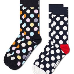 Happy Socks Pack Of 2 Patterned Cotton Calf-Length Socks-image-7