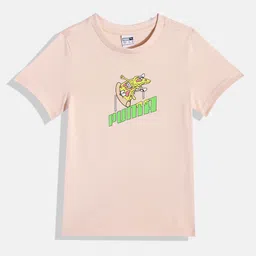 Puma Unisex Kids CLASSICS SPORTFEAST Brand Logo Printed Pure Cotton T-shirt-image-18