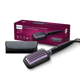 Philips BHH896/10 Hair Straightener Brush with Kerashine Care - Black-image-3