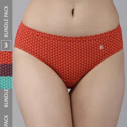Van Heusen 3 Assorted Antibacterial Printed Pure Cotton Bikini Briefs ILIBI1CSPATDP11104-image-36