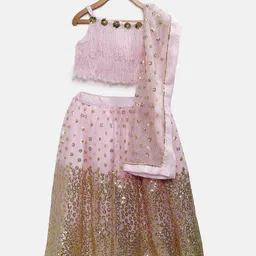 Fairies Forever Pink Ready to Wear Lehenga & Blouse with Dupatta-picture-42