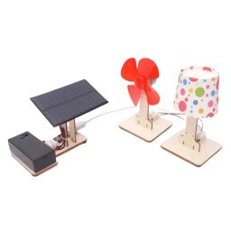 DIY Wooden Solar Generator Kit Hands-On Solar Power Education Kit With Fan Beginner's Guide Build Your Own Alarm Fun Project For DIY Funny Science Physic Project Experiment For School Children - RS6491DIY Wooden Solar Generator Kit Hands-On Solar Power Education Kit With Fan Beginner's Guide Build Your Own Alarm Fun Project For DIY Funny Science Physic Project Experiment For School Children - RS6491 image 1