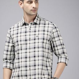 Arrow Sport Slim Fit Tartan Checked Pure Cotton Casual Shirt-image-65