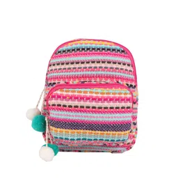 Astrid Pink Kid's Backpack With Tassels-picture-28
