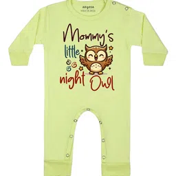 Arvesa Mommy Little Night Owl Printed Bodysuit-image-11