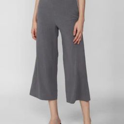Van Heusen Grey Self Pattern Trousers-4