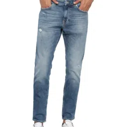 Tommy Hilfiger Denim Medium Cotton Slim Fit Distressed Jeans-image-35