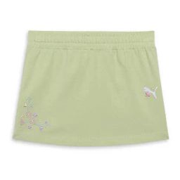 Puma Girls Pistachio Green Flower Farm Regular Fit Mini Skirt-image-12