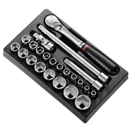 FACOM 12.7 mm (1/2 Inch) Socket Set 6 Point Metric, MOD.SL161-36 (Set Of 23 Piece)-1