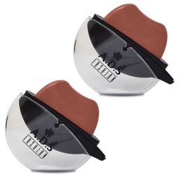 A.D.S Set Of 2 Lip Shape Apple Design Long Lasting Lipstick - 10 gm - Caramel Nude - 01 image 1