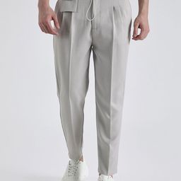 Banana Club Men Relaxed Pleated Korean Trousers-picture-45