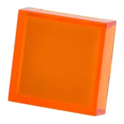 RS PRO Orange Square Push Button Lens for Use with ADA16 Series, 7452543-27
