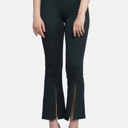 QIOA Women Relaxed High-Rise Wrinkle Free Trousers-image-48