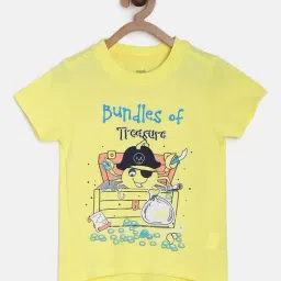 MINIKLUB Kids Yellow Printed T-Shirt-image-69