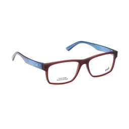 Web Eyewear Red Rectangular Eye Frames for Men image 4