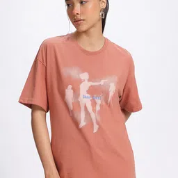 glitchez Graphics Fun Print Drop-Shoulder Sleeves Oversized T-shirt image 5