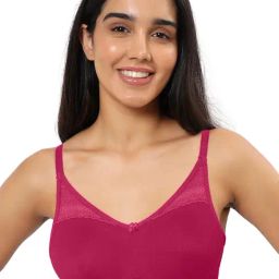Amante Pink Cotton T-Shirt Bra-picture-45