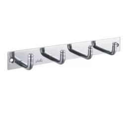 PLATO EBRO Series 4 Peg Hook Steel Wall Mount Silver, 4112 B4-picture-2