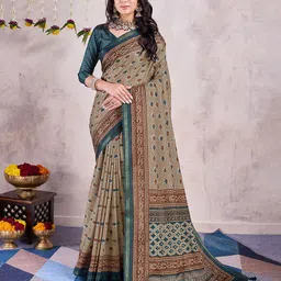 Mitera Ethnic Motifs Printed Saree-picture-13