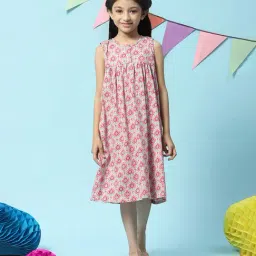 BIBA Girls Multicolor Printed Night Gown-image-43