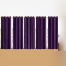 BELLA TRUE Purple 4 Pieces Long Door Curtains-image-114