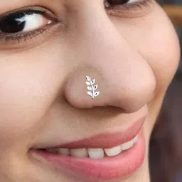 Goldnera 925 Sterling Silver Leaf Stud Nosepin-image-64