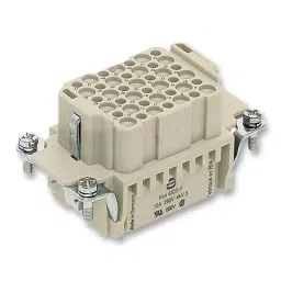 Harting Heavy Duty Connector Inserts / Modules RECTANGULAR INSERT, RCPT, 42+PE, 09 16 042 3101-35