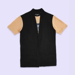 Pantaloons Junior Orange & Black Cotton Printed T-Shirt-image-72