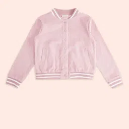 Pantaloons Junior Kids Peach Cotton Regular Fit Full Sleeves Jacket-picture-40