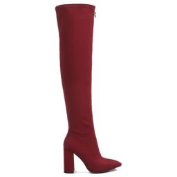 London Rag Women's Burgundy Casual Booties-image-24