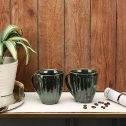 VarEesha The Mug Shot Green Ceramic Coffee Mug (0.325 L) - Set of 2-22