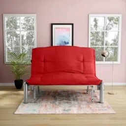 Godrej Interio Brussels Red Mild Steel 3 Seater Sofa Cum Bed-image-19