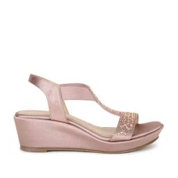 Marie Claire by Bata Women's Pink Sling Back Wedges-image-39