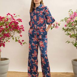 CORSICA Floral Print Bell Sleeve Co-Ords-image-37