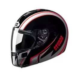 Studds N2 Black Large (580 mm) Flip Up-Full Face Helmet, Ninja 3G D4 Decor-image-11