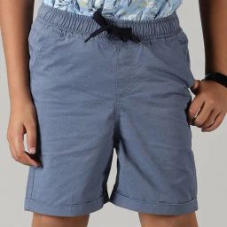 Kiddopanti Kids Grey Solid Shorts-image-23