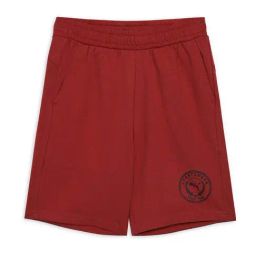 Puma Kids Red Cotton Printed Shorts-image-98