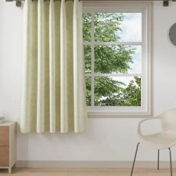 DDecor Live Beautiful Beige Polyester 5 ft Window Curtain-image-60