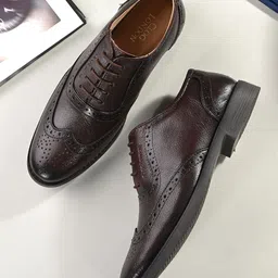 CLOG LONDON Men Leather Formal Brogues-image-11