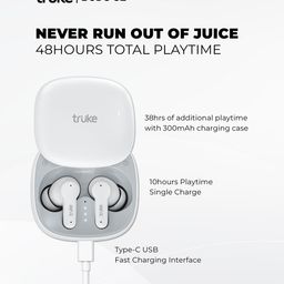 truke Buds S2 True Wireless Earbuds - White image 2