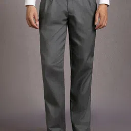 Louis Philippe Men Pleated Formal Trousers-picture-29