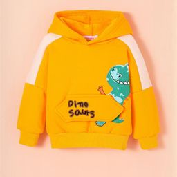 Hopscotch Boys Yellow Cotton Sweatshirts-picture-29