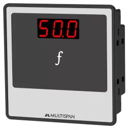 Multispan 230 V AC Class 0.5 Single Phase Frequency Meter, FRQ-21-22