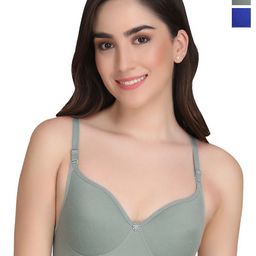 Liigne Pack Of 2 Full Coverage Lightly Padded Everyday Bras With All Day Comfort-50