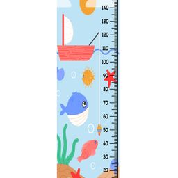 WENS Cute Fishes Height Chart Wall Decal Growth Chart Vinyl - MultiColor-image-36